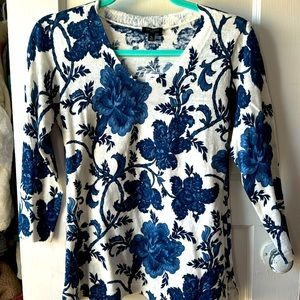 NWT Talbots Floral Sweater